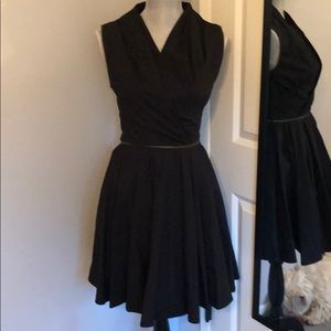All saints black zipper dress